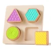 Baby Wooden Montessori Toy: Sensory Educational Toys for Shape Recognition