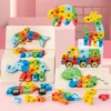 3D Wooden Dinosaur Puzzle Educational Toys for Toddlers Learning Gift