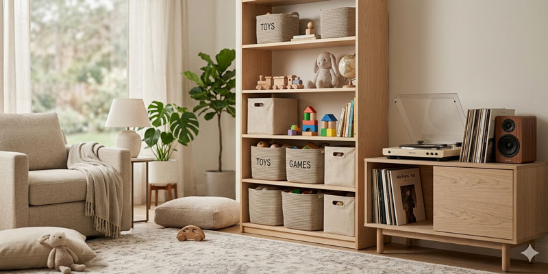 How to Organize Kids Toys in Living Room