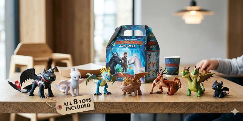 How to Train Your Dragon Kids Meal Toys