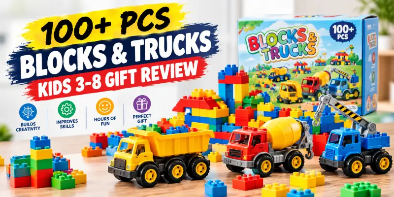 100+ Pcs Blocks & Trucks: Kids 3-8 Gift Review